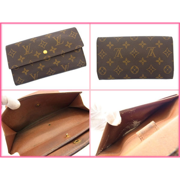 Louis Vuitton Tresor Wallet Tri Monogram Porte accessory Leather - Picture 1 of 5